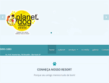 Tablet Screenshot of planetdogresort.com.br